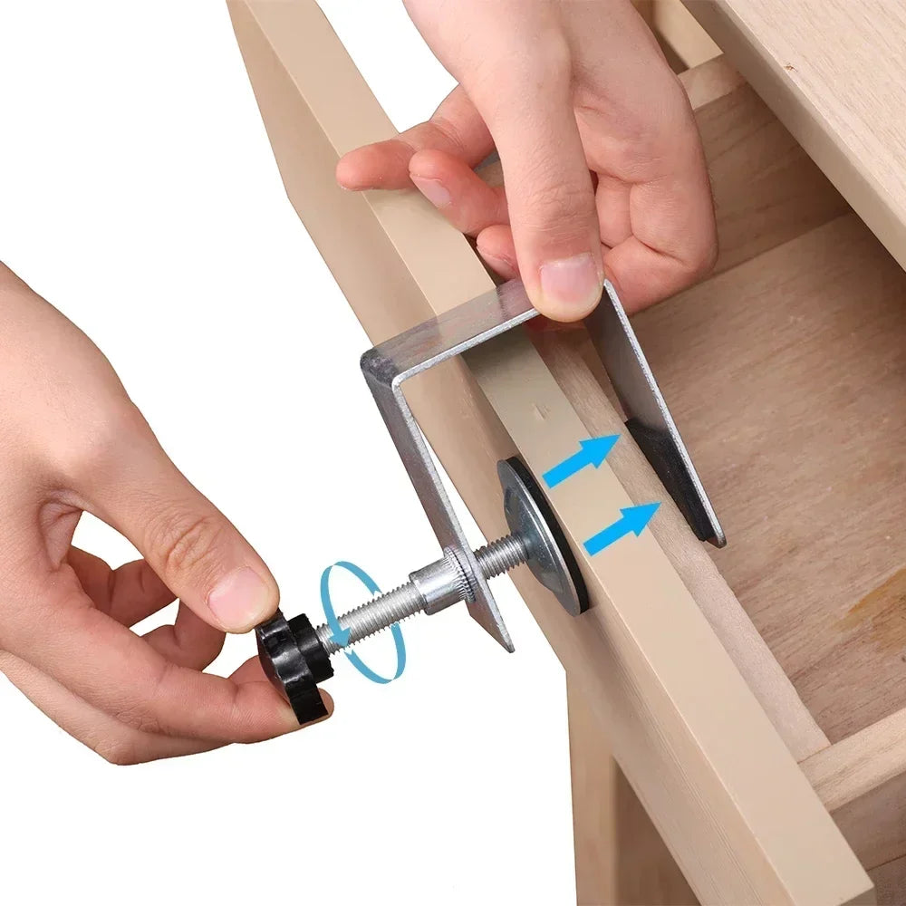 Steel Drawer Front Installation Clips – Woodworking Jig Clamps Drawer Installation Clips Qme