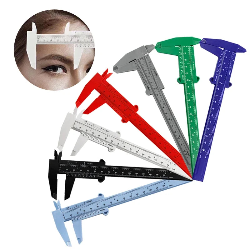 Eyebrow Measuring Caliper Ruler – Tattoo & Makeup Tool Makeup Measuring Tool Qme