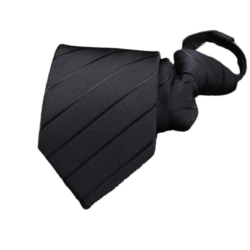 Men's Slim Solid Zipper Necktie – Formal & Casual Wear Zipper Necktie Qme