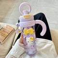 Hello Kitty Extra-Large Plastic Cup with Straw – 4 Colors Novelty Drinkware Cup Qme 4 1200ml
