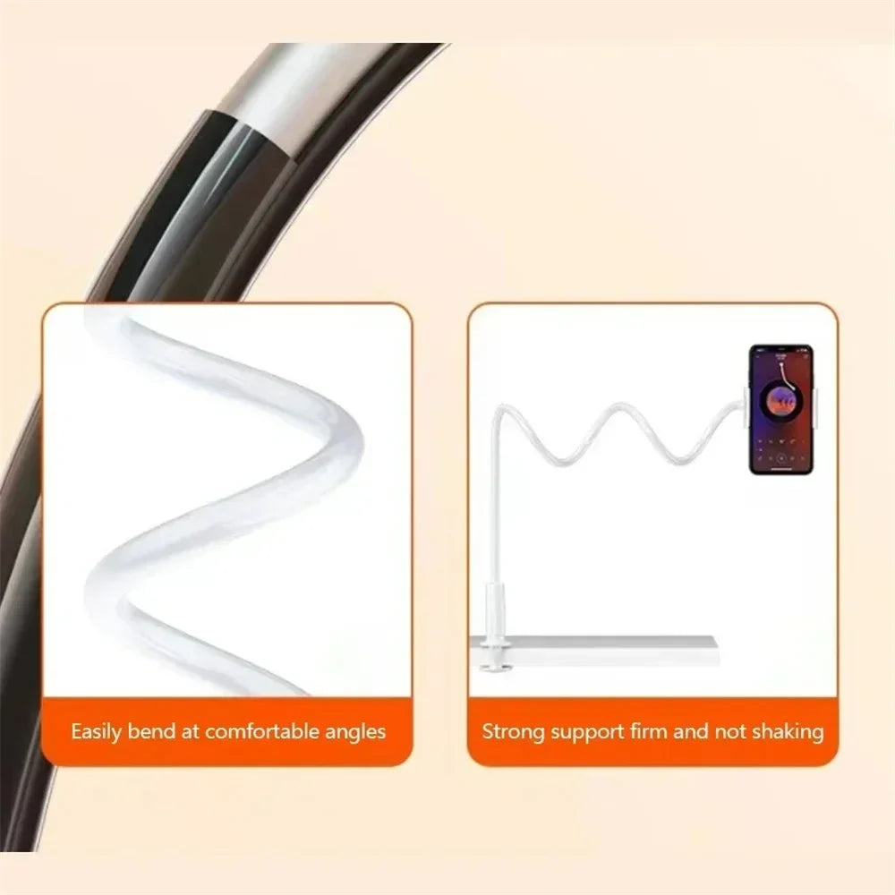 360° Gooseneck Phone & Tablet Stand – Flexible Lazy Bed Mount Gooseneck Phone Stand Qme