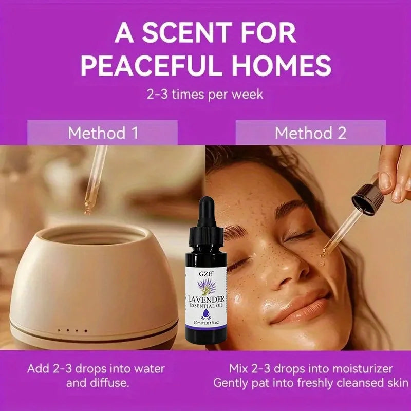 GZE Lavender Essential Oil Diffuser – Natural Light Beige Essential Oil Diffuser Qme
