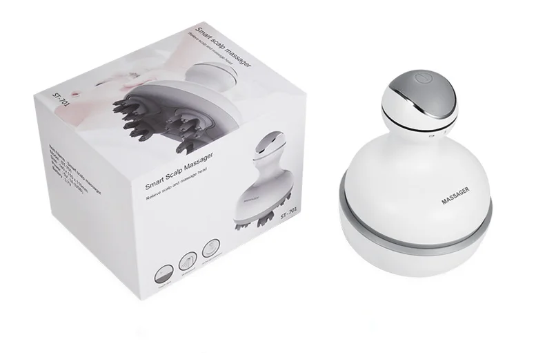 VIMYSHOW Cordless Electric Scalp Massager – 4 Modes, IPX7 Electric Scalp Massager Qst White