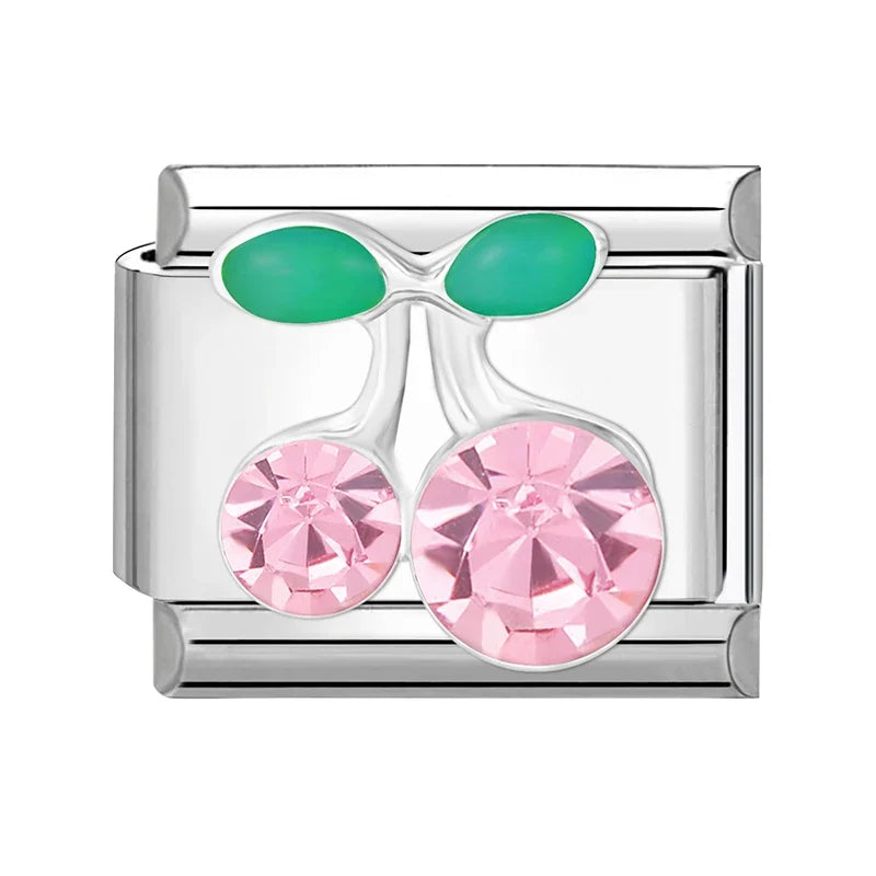 Zircon Stars Shell Butterfly Italian Charm Links – 39 Colors Italian Charm Links Qme Style 10