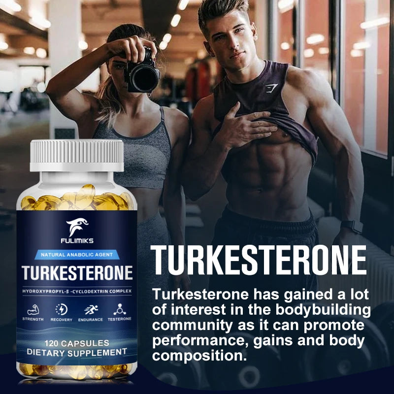 Fulimiks Turkesterone 500mg – Energy & Muscle Support, 120 Caps Dietary Supplement Qst