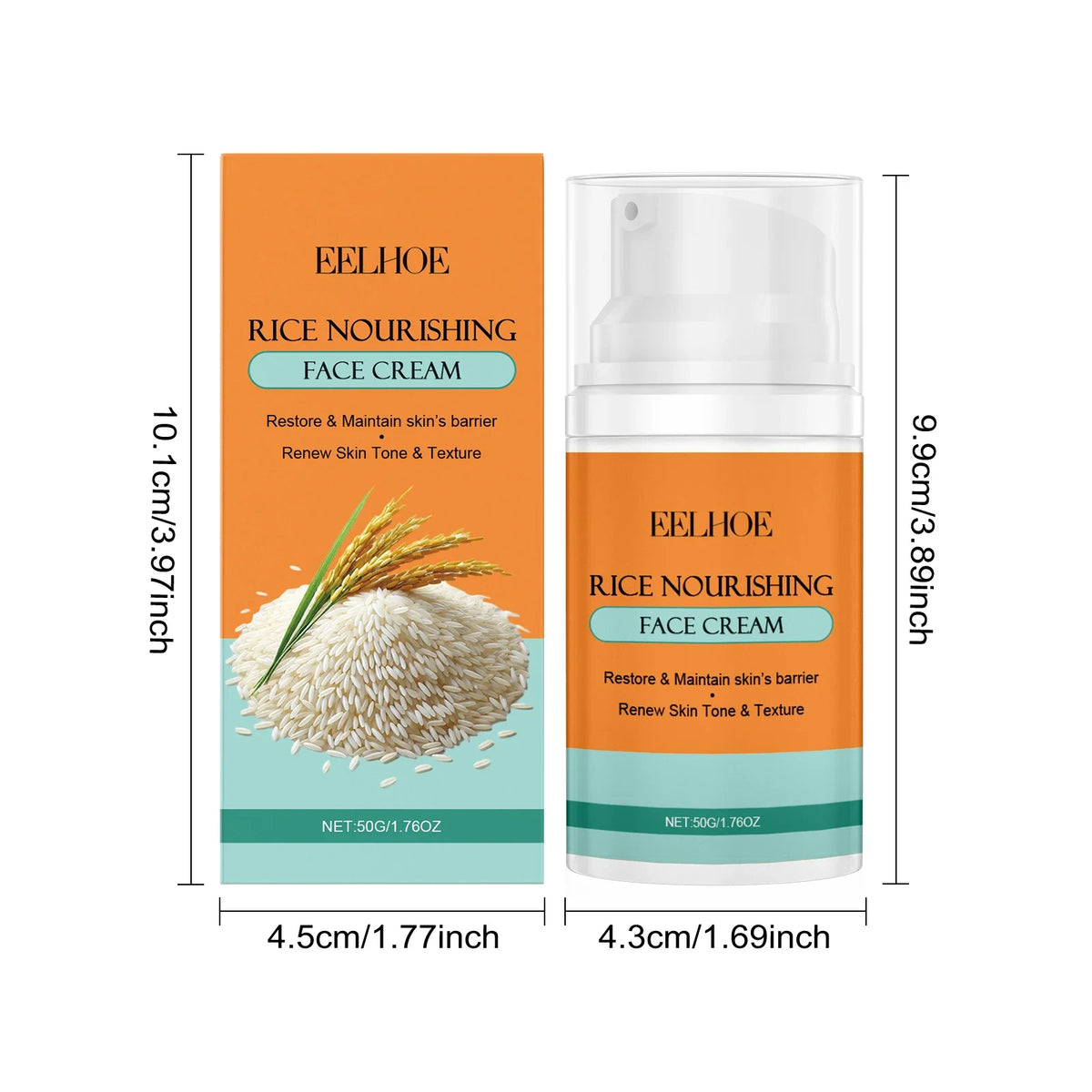 Rice Skincare 5-in-1 Brightening Makeup Remover Toner Set Skincare Gift Set Qme Face Cream