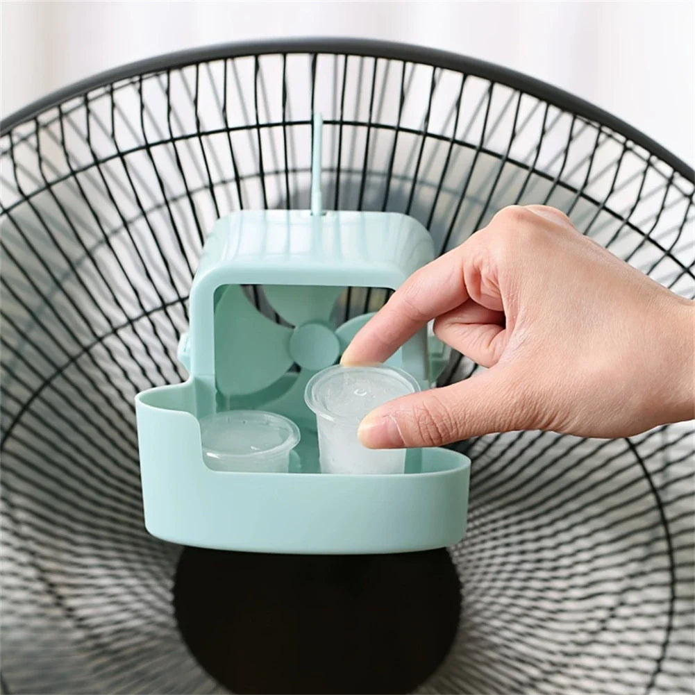 Portable Fan Ice Cup Cooler & Mini Humidifier | 2 Colors Fan Cooling Accessory Qme