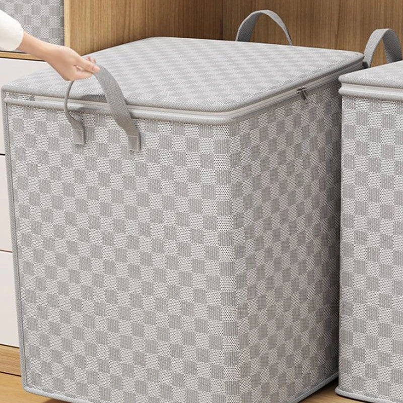Large Dustproof Non-Woven Quilt Storage Bag with Lid & Zipper Quilt Storage Bag Qme