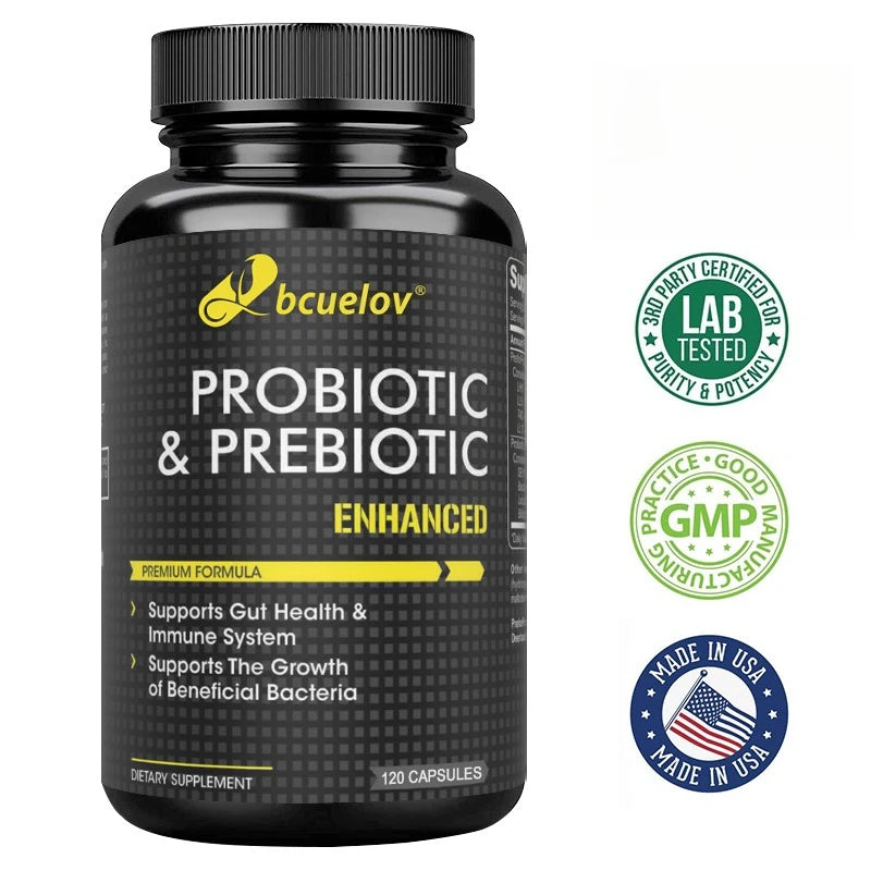 Bcuelov Probiotic & Prebiotic Supplement – Gut & Immune Support Probiotic Supplement Qst