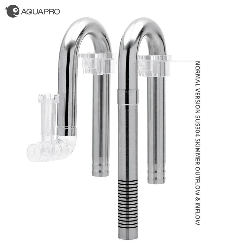 AQUAPRO Stainless Steel Inlet Outlet Skimmer | Aquarium Filter Aquarium Skimmer Qme