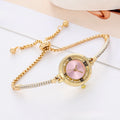 Women's Slim Bracelet Analog Quartz Watch – 6 Colors Bracelet Watch Qme Pink