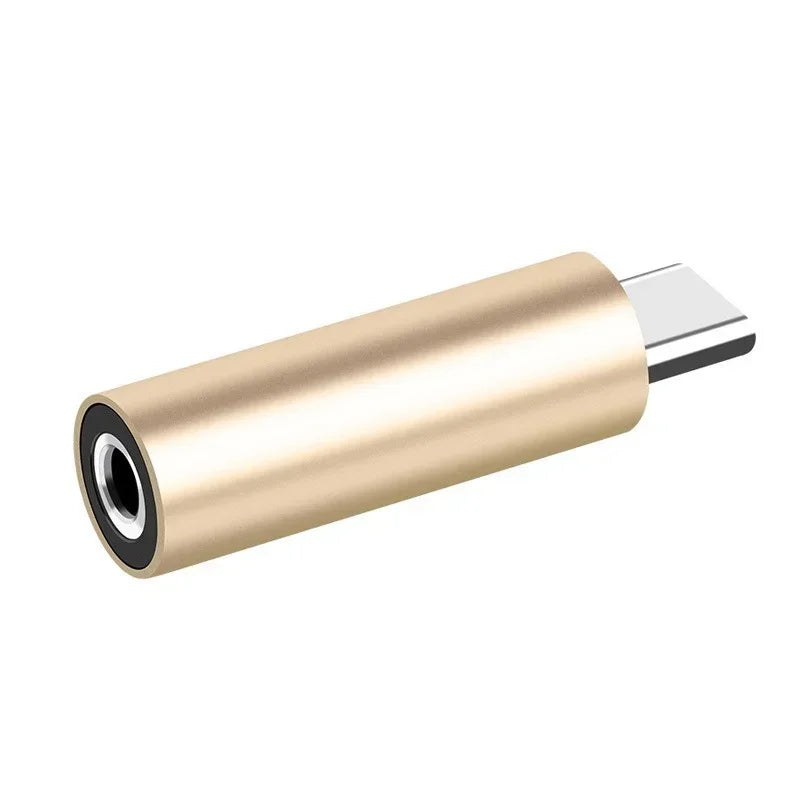 USB-C to 3.5mm Audio Adapter – Aluminum Alloy Earphone Jack Audio Adapter Qme