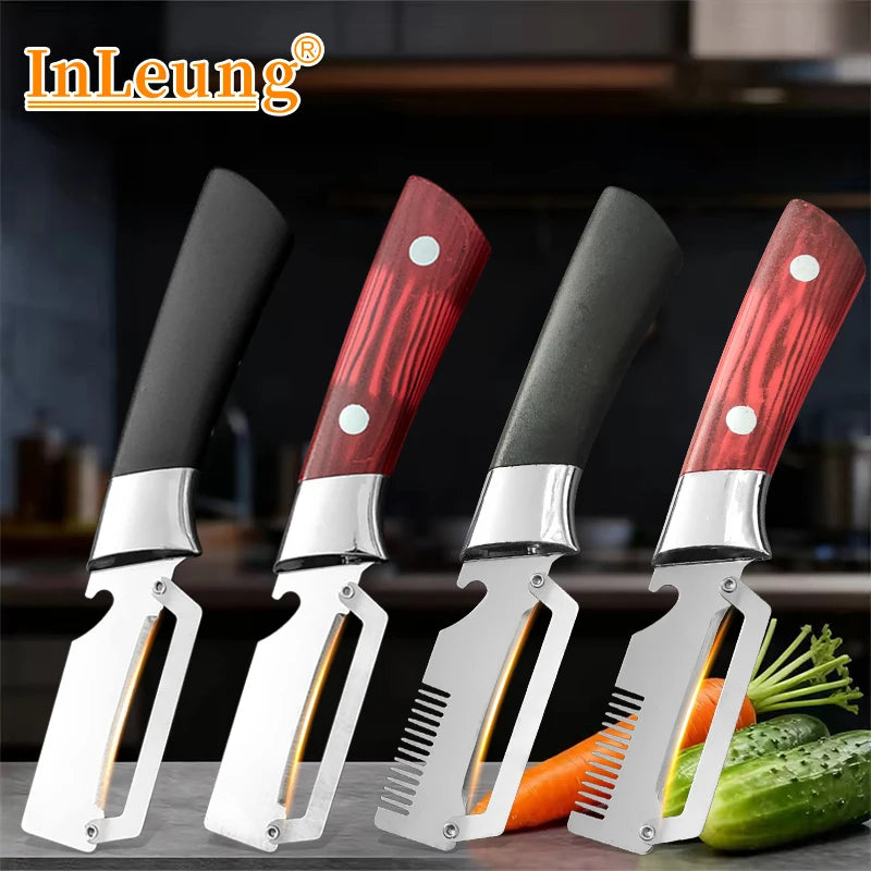 Stainless Steel Vegetable Peeler & Bottle Opener Tool Vegetable Peeler Qst