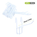 Iron Wire Mesh Panel Hooks – Multi-Size Grid Hanging Hooks Wire Mesh Hooks Qme 10cm White