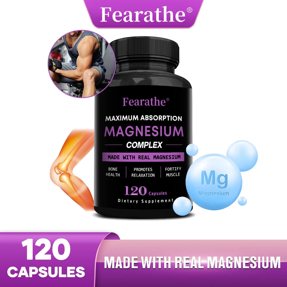 Magnesium Complex Capsules – Oxide & Citrate 500mg | Fearathe Magnesium Supplement Qst