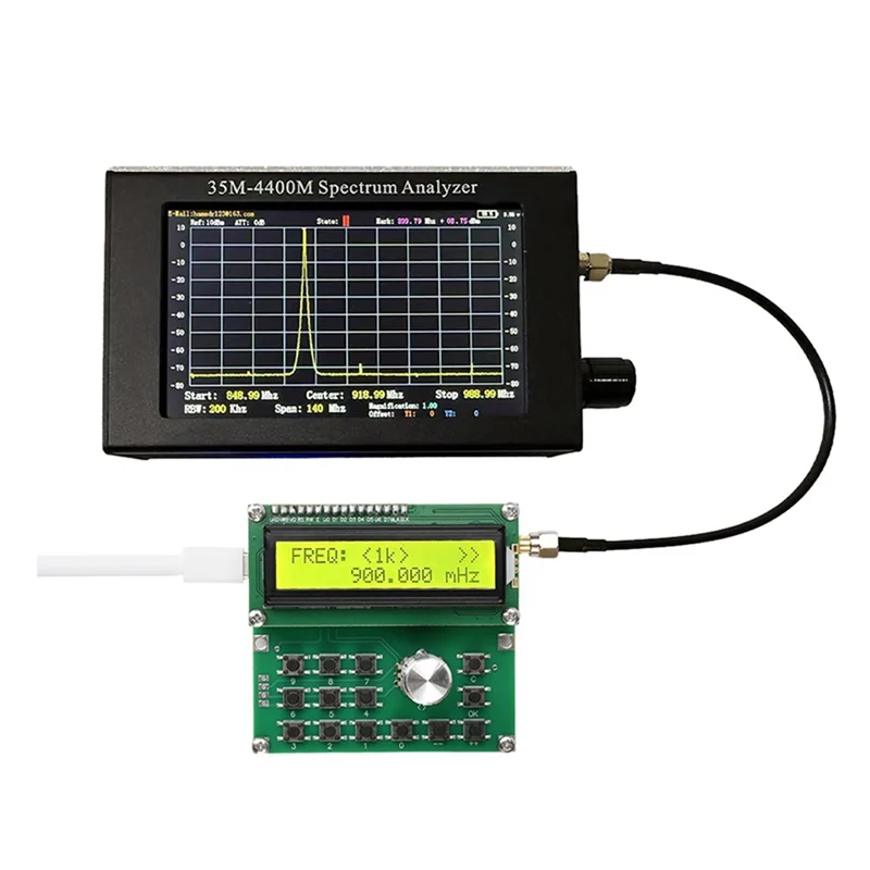 ADF4351 RF Signal Generator 35MHz–4400MHz Precision Frequency RF Signal Generator Qme