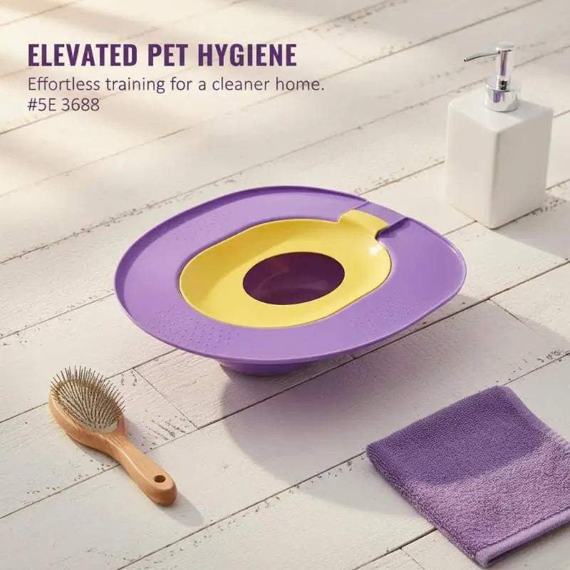 Reusable Cat Toilet Training Kit – Easy-Clean Seat Trainer Cat Toilet Trainer Qme