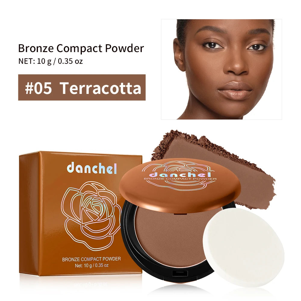 Matte Bronzing Powder – 6 Warm Shades, Buildable Contour Bronzing Powder Qst 05