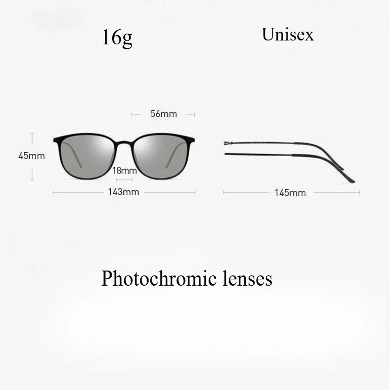 Pure Titanium Polarized Sunglasses – UV Color-Changing Lenses Polarized Sunglasses Qme