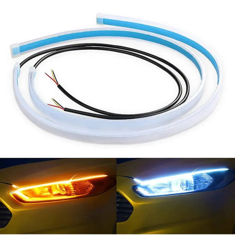 Flexible Waterproof Car DRL LED Strip – Universal Headlight Car DRL LED Strip Qme