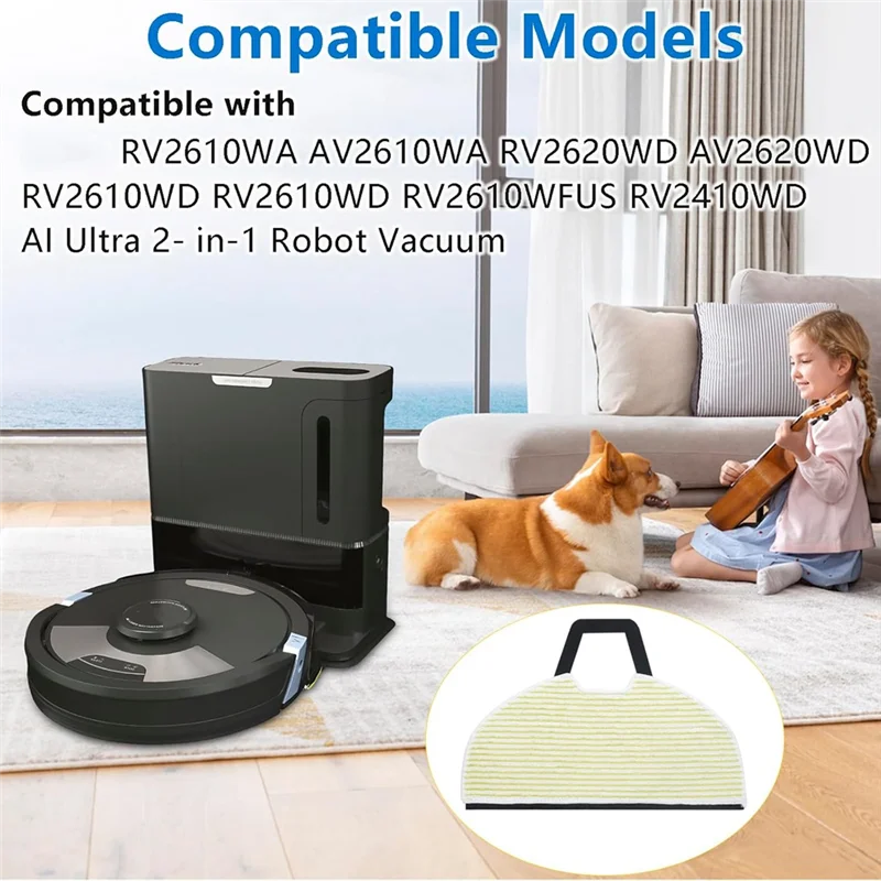 Shark RV2610WA RV2620WA Robot Vacuum Replacement Accessories Kit Vacuum Accessories Kit Qst
