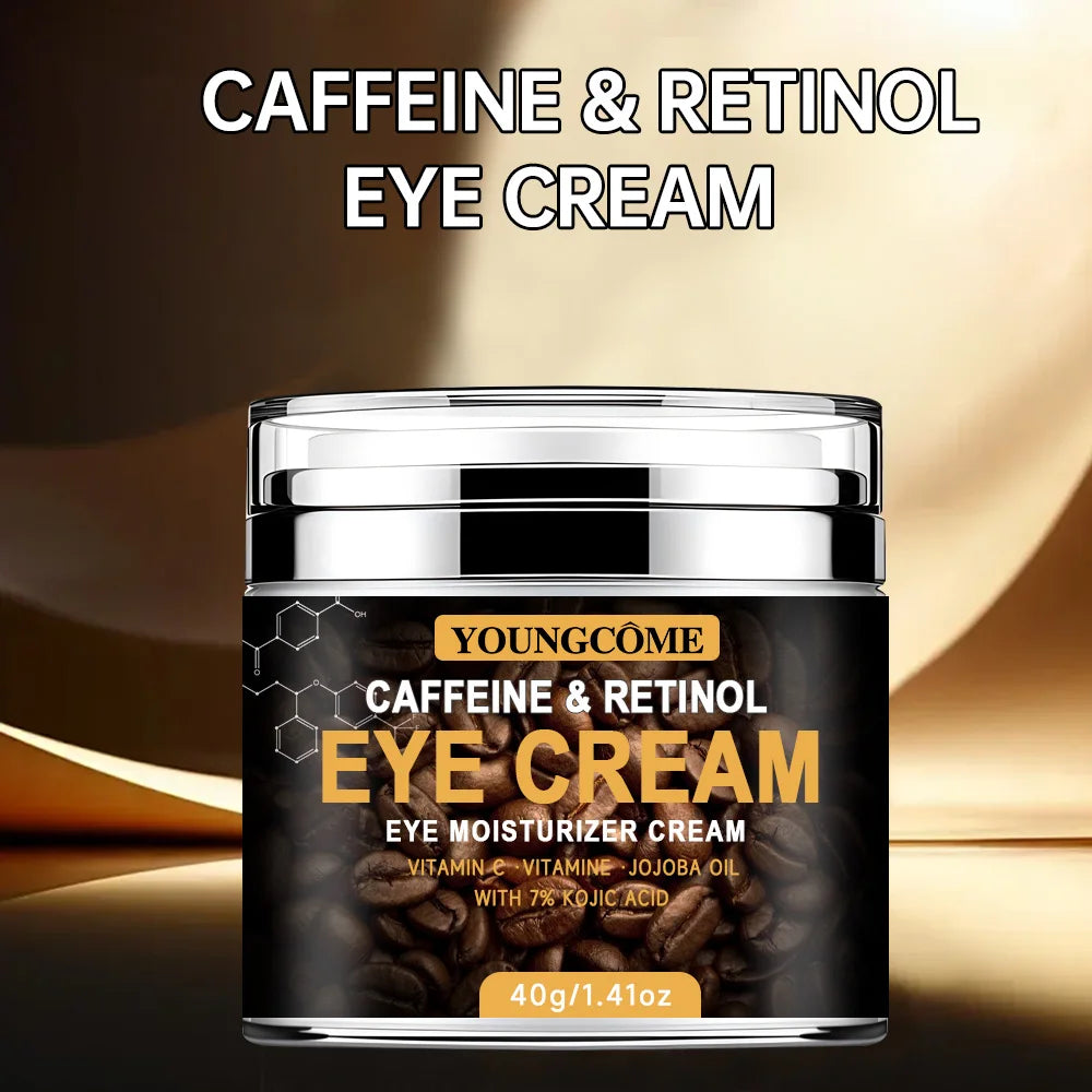 YOUNGCOME Caffeine Eye Cream – Brightening & Firming Eye Cream Qst