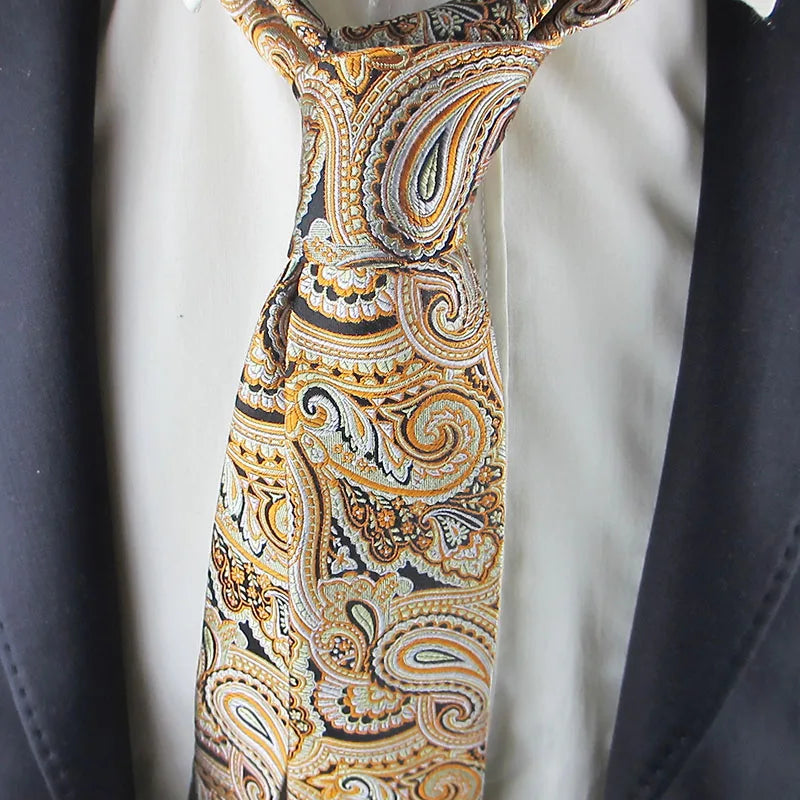 Men's Classical Silk Necktie – Business & Formal Party Tie Silk Necktie Qme color1