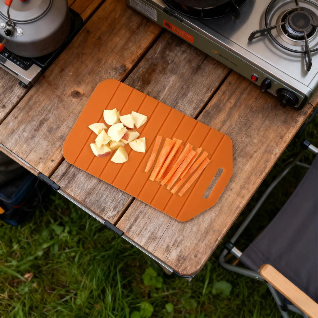 Silicone Foldable Cutting Board – Flexible Portable Chopping Mat Foldable Cutting Board Qme