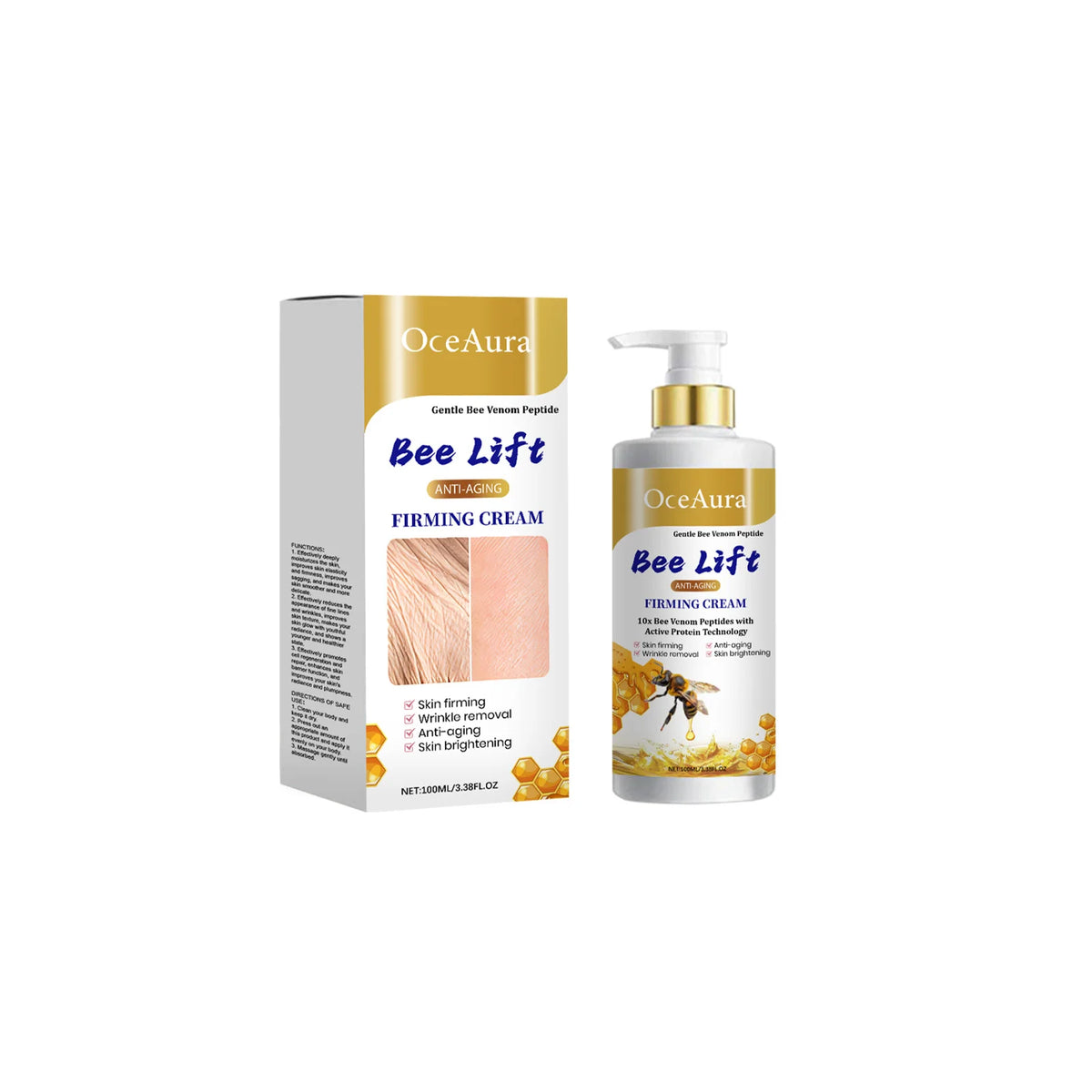 OceAura Collagen Body Cream with Bee Venom – Firming & Lifting Firming Body Cream Qst 100ml Boxed
