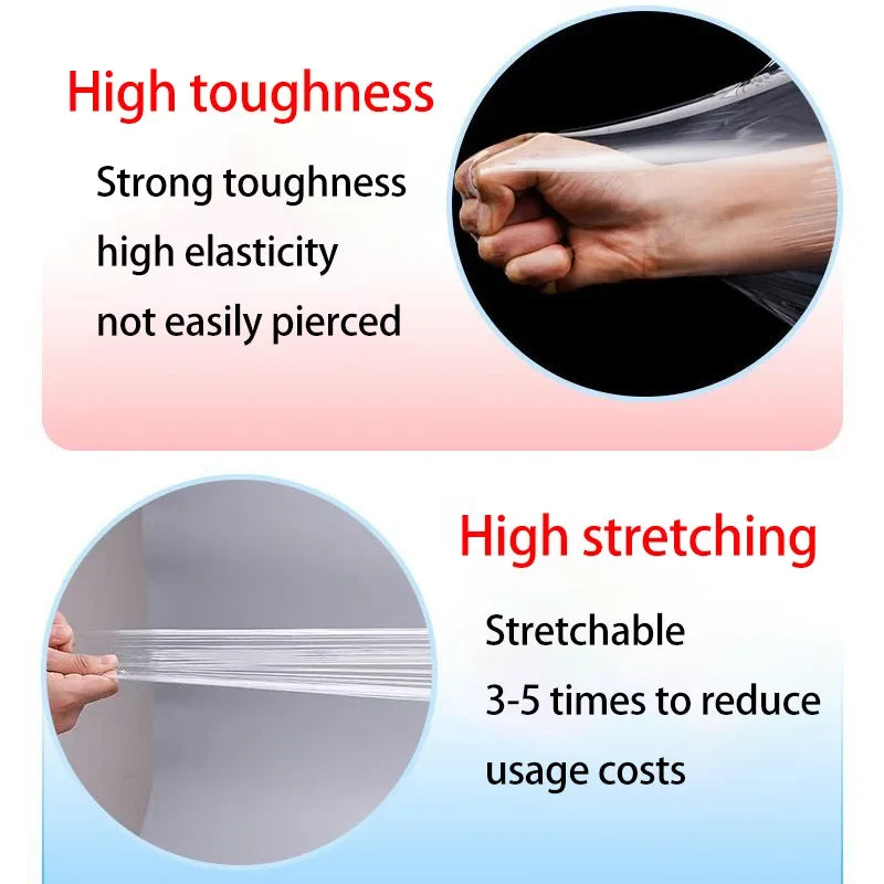 PE Stretch Film 200M Small Roll – Sealing & Packaging Wrap Stretch Wrap Film Qme