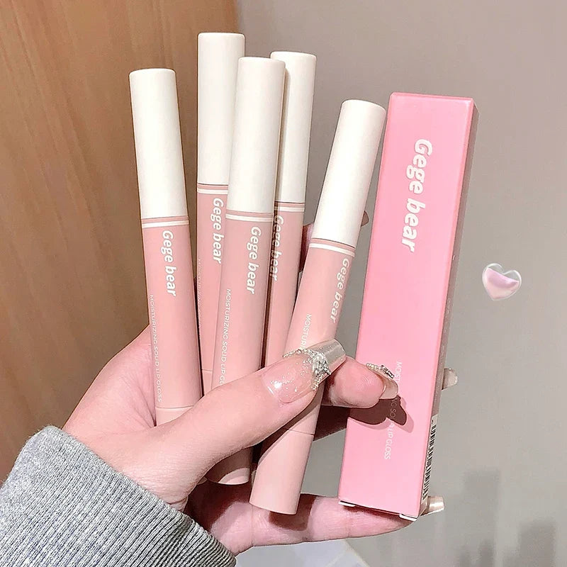 Gege Bear Mirror Lip Glaze – Moisturizing Long-Lasting Lipstick Mirror Lip Glaze Qme