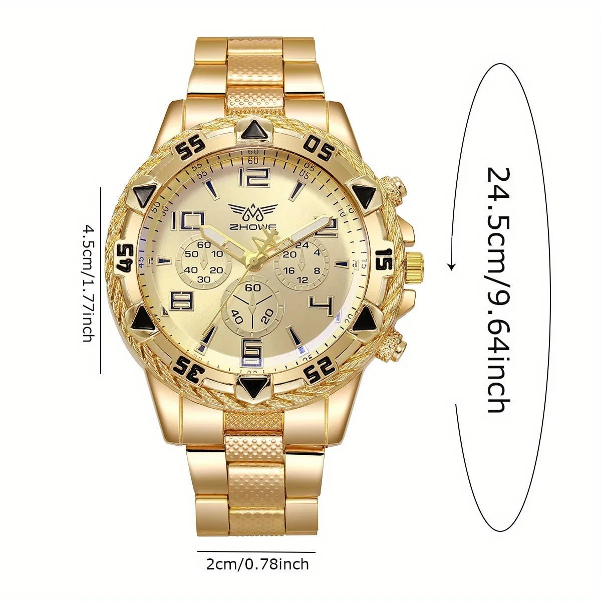 Men's Stainless Steel Business Quartz Watch | Elegant Gift Men's Quartz Watch Qme