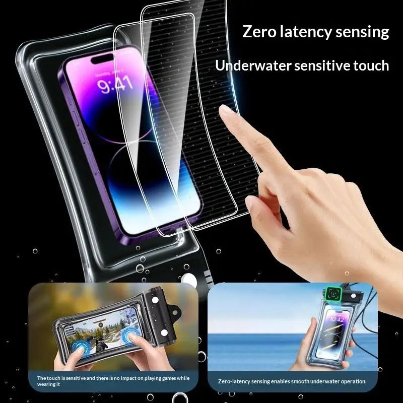 Waterproof Phone Pouch Bag – Swimming Armband & Lanyard Waterproof Phone Pouch Qme