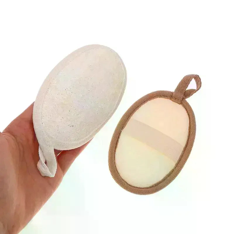 Natural Loofah Body Scrubber – Soft Exfoliating Shower Sponge Loofah Body Scrubber Qme