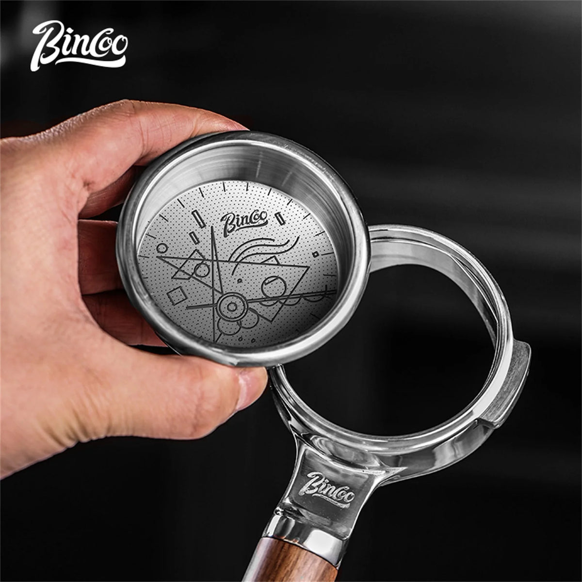 BINCOO Matrix Basket Filter 51/58.5mm – Precision Portafilter Espresso Filter Basket Qst
