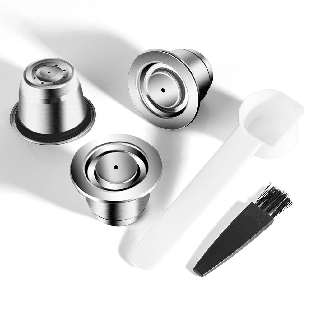 Reusable Stainless Steel Nespresso Pods – RECAFIMIL Capsules Reusable Coffee Pods Qst 3pods