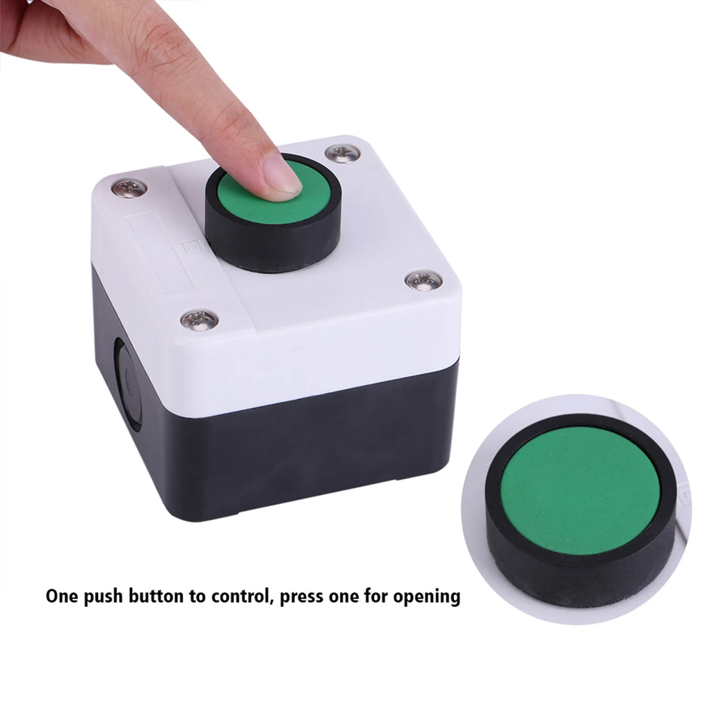 Weatherproof Green Push Button Control Box for Gate Opener Push Button Switch Box Qst