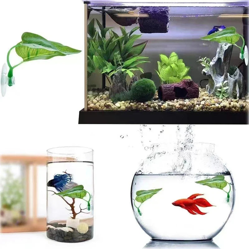 Artificial Betta Fish Rest Leaves | Aquarium Spawning Plant Decor Aquarium Plant Decor Qme