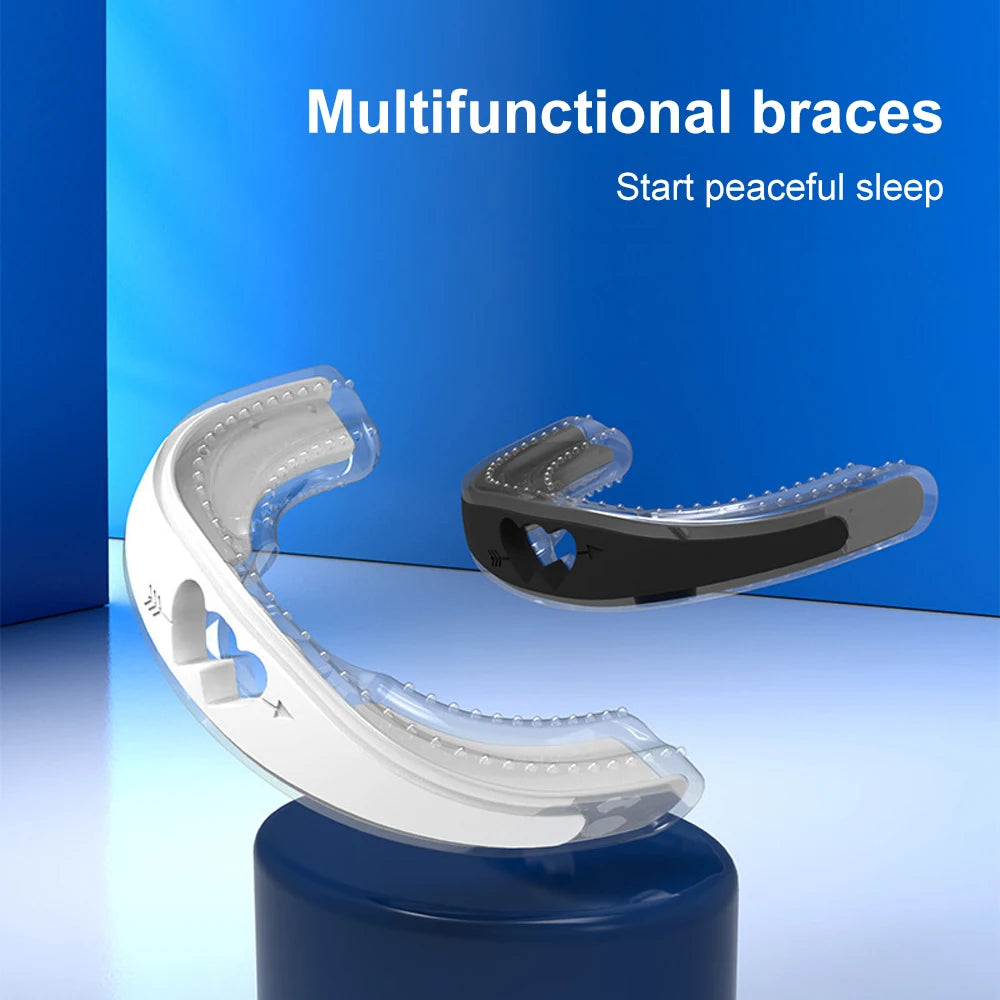 Adjustable Silicone Mouth Guard – Anti-Snoring & Teeth Guard Oral Night Guard Qst