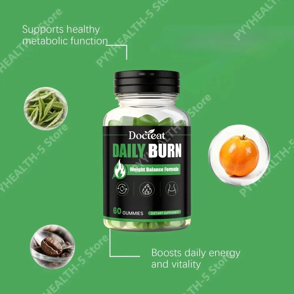 Docteat Balance Gummies 60ct – Green Tea & Garcinia Cambogia Dietary Supplement Gummies Qst