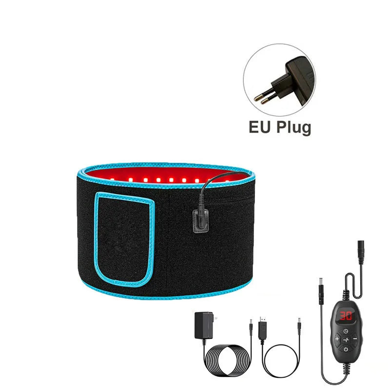 Red & Infrared LED Light Therapy Belt 660nm 850nm Waist Wrap LED Therapy Belt Qst EU Plug NO Box