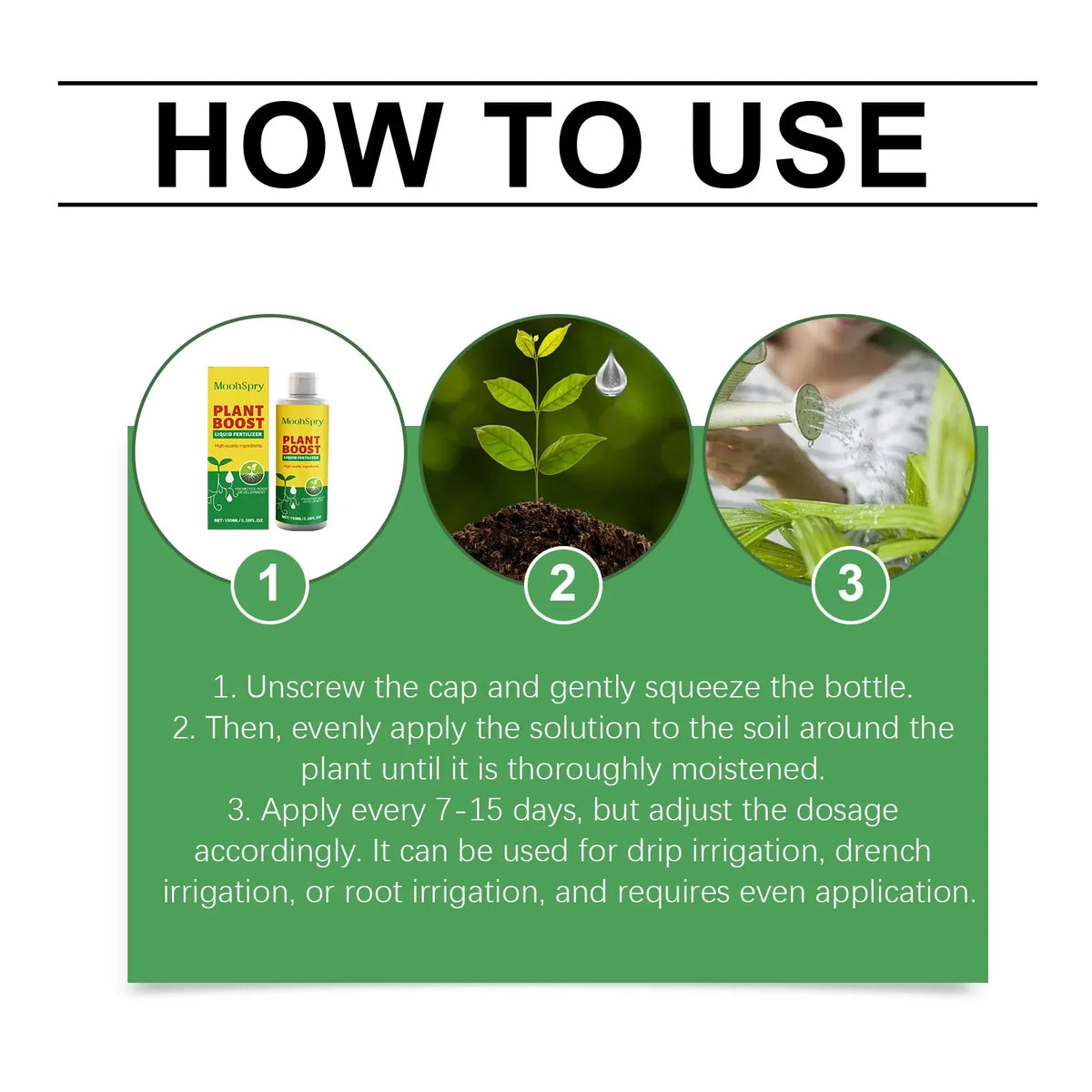 Plant Boost Liquid Fertilizer – Enhanced Water Absorption Liquid Plant Fertilizer Qme