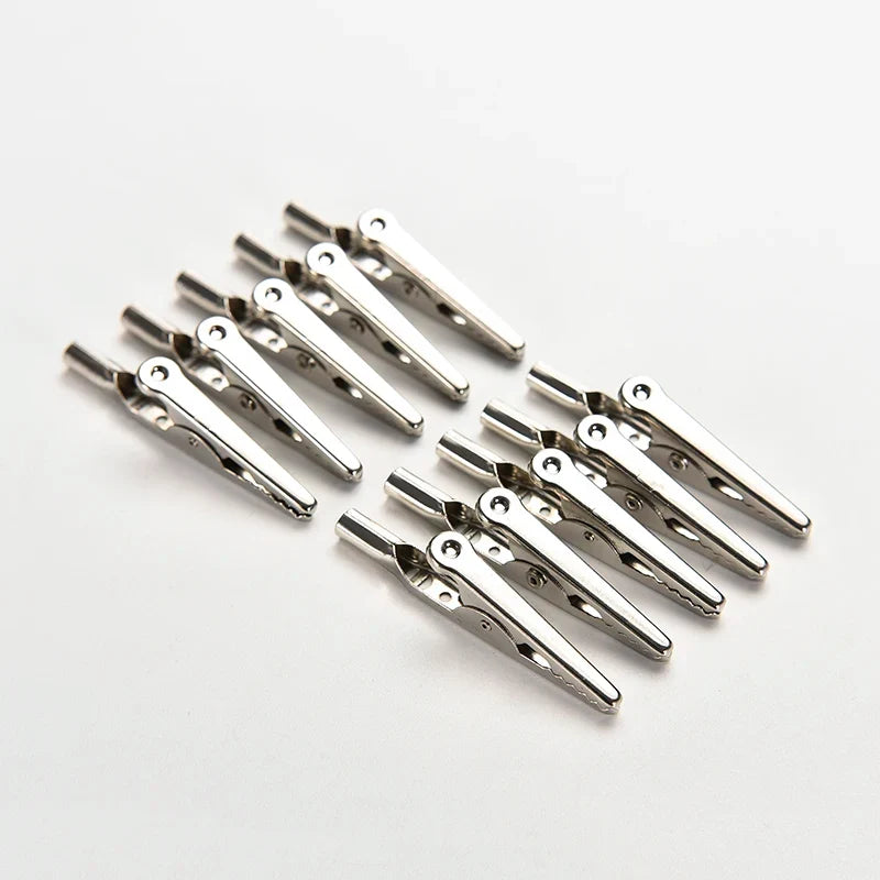 10A Alligator Test Clips Banana Socket Probe Cable Lead – 10-Pack Test Clips & Probes Qme