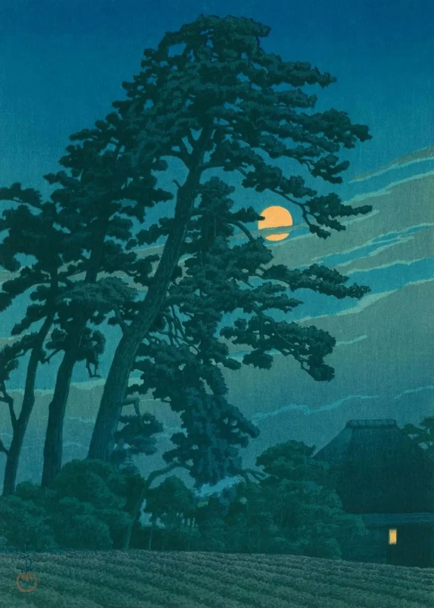 Kawase Hasui Japanese Landscape Canvas Poster | Wall Art Print Canvas Wall Art Qst