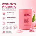 Women's Probiotic Capsules – Lactobacillus & Prebiotic 60ct Probiotic Supplement Qst 3pcs