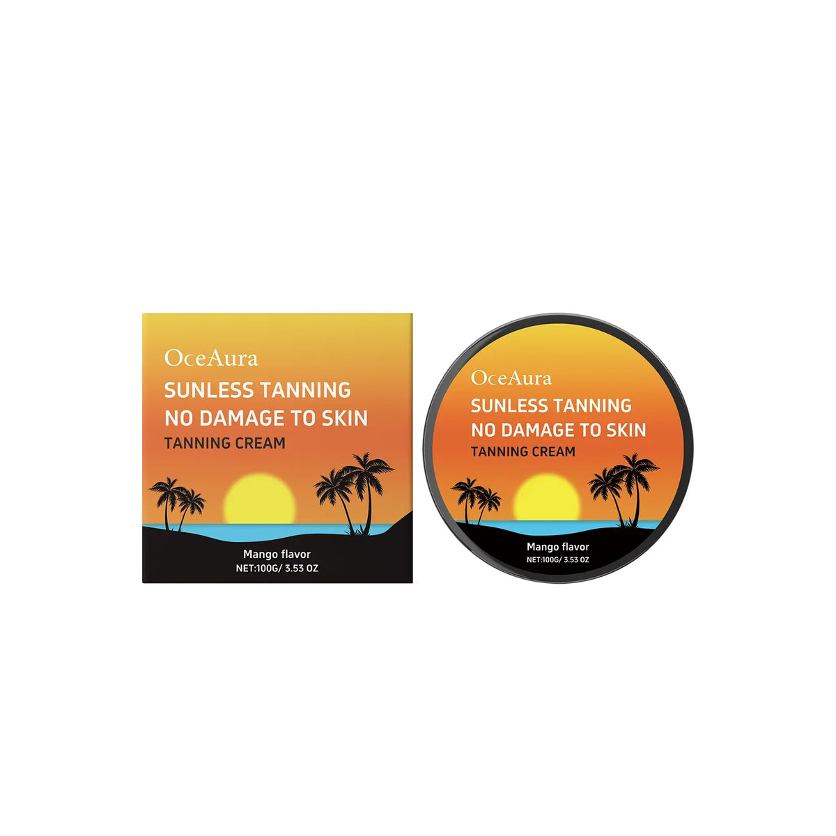 Oceaura Sunless Self-Tanning Cream – Natural Bronze Glow Self-Tanning Cream Qme Mango