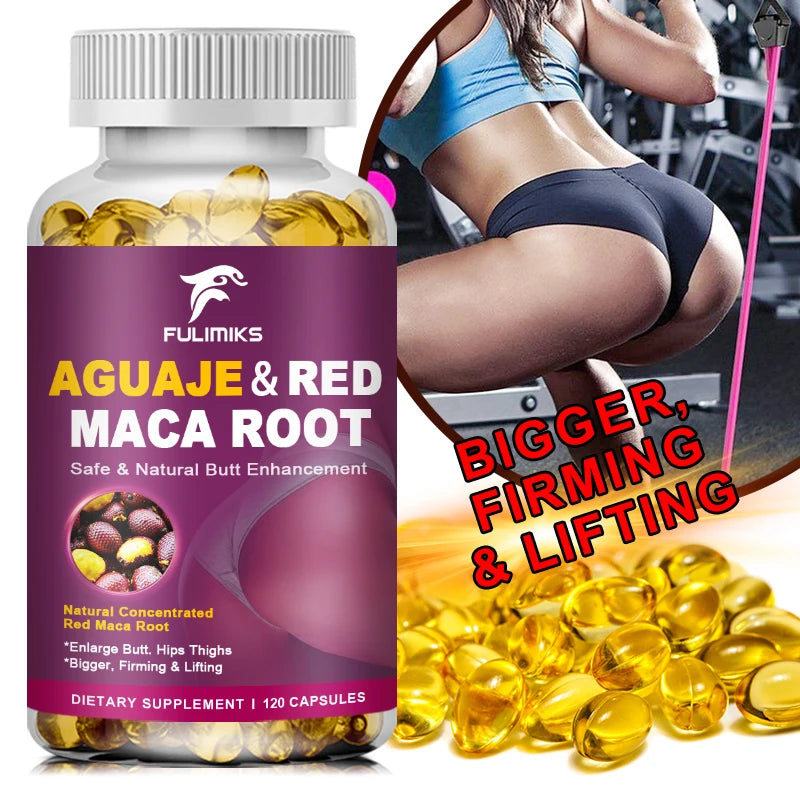 Aguaje & Red Maca Root Capsules – Hormone Balance & Vitality Herbal Supplement Qst