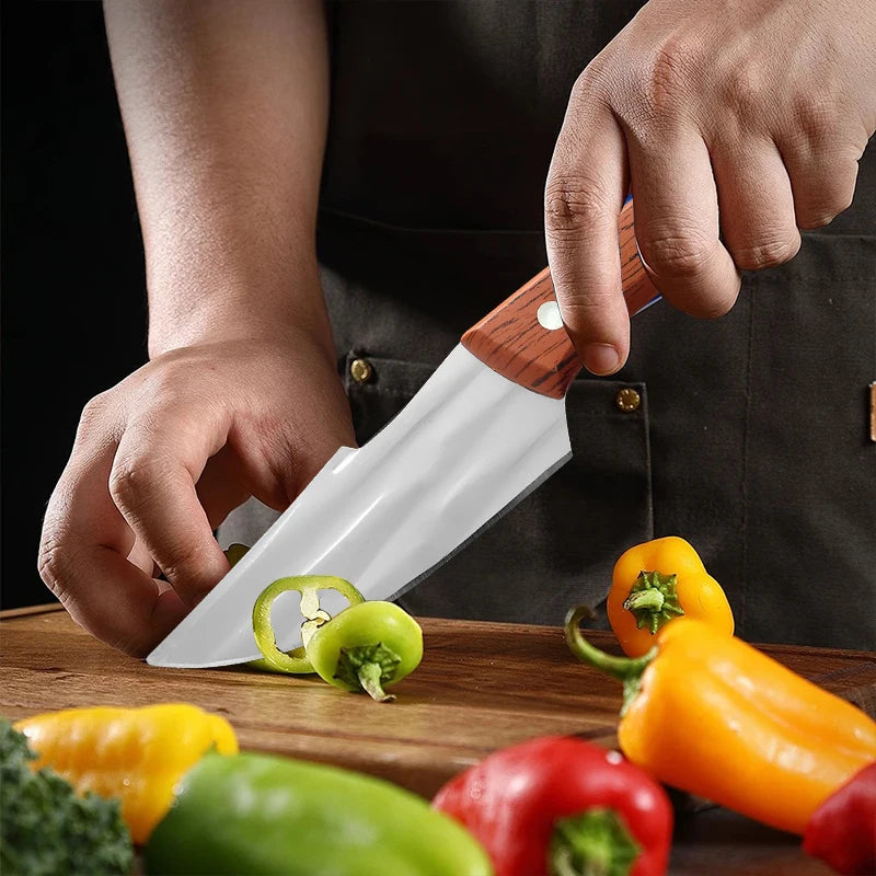 Forged Stainless Steel Kitchen Knife – Meat Cleaver & Boning Kitchen Knife Qst