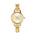 Women's Luxury Analog Watch – Gold & Silver Round Dial Women's Analog Watch Qme Style 1