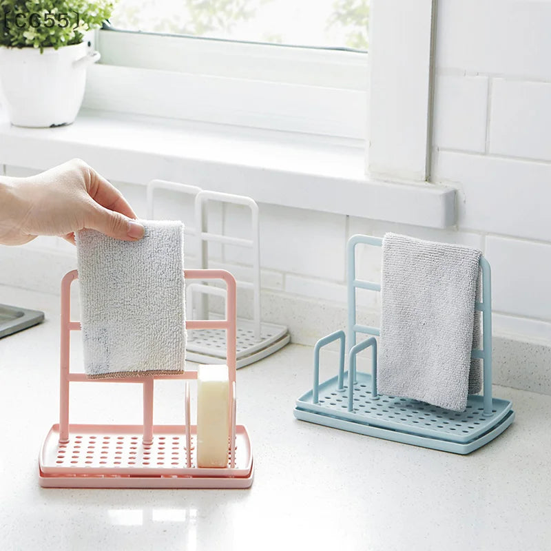 Detachable Sink Sponge & Dishcloth Holder – Kitchen Organizer Sink Sponge Holder Qst
